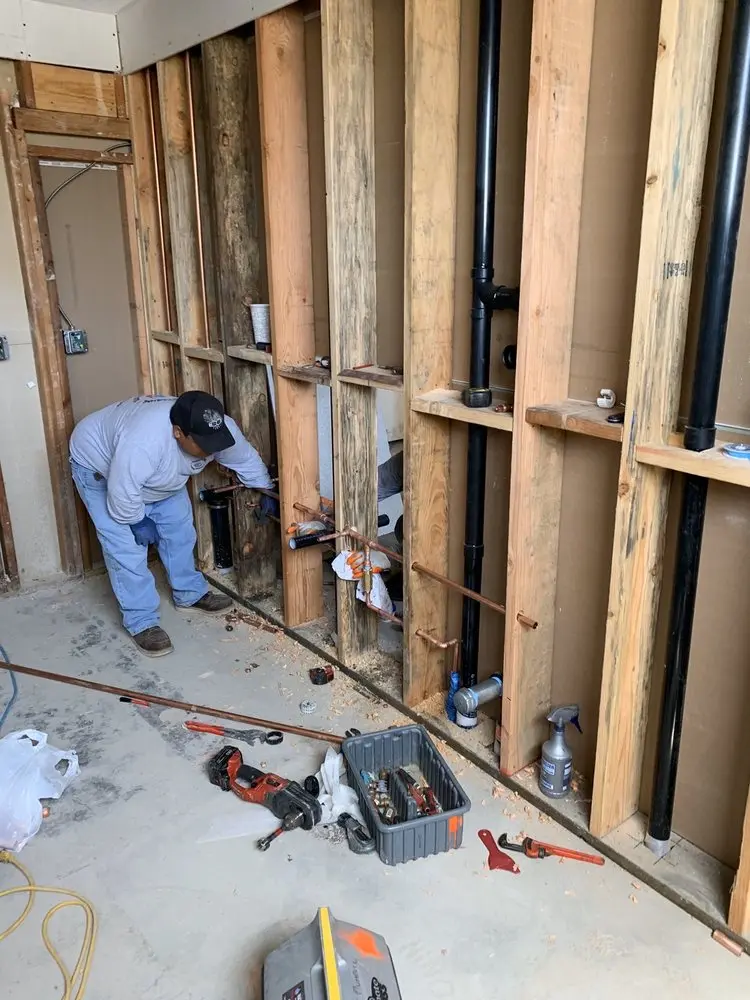 Commercial rough-in plumbing for Gas Line Repair in Keystone